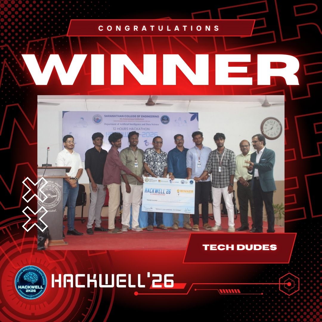 HackWell'26 — Winner: Tech Dudes