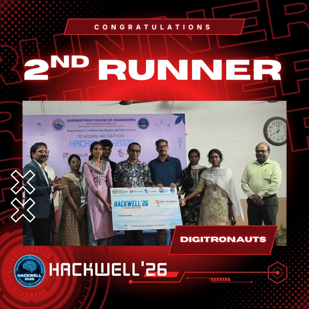 HackWell'26 — 2nd Runner-up: Digitronauts
